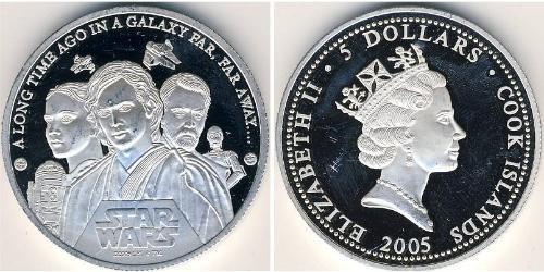 5 Доллар Cook Islands (1965 - ) Серебро 