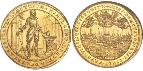 5 Дукат Бавария (курфюршество) (1623 - 1806) Золото Максимилиан I (курфюрст Баварии)(1573 – 1651)