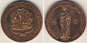 5 Дінер Andorra (1278 - ) Бронза 