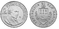 5 Евро Сан-Марино (301 - ) Серебро 