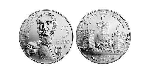 5 Евро Сан-Марино (301 - ) Серебро 