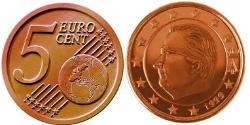 5 Eurocent Belgium Steel/Copper Albert II of Belgium