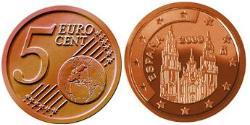 5 Eurocent 西班牙 Steel/銅 