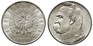 5 Злотий Польська республіка (1918 - 1939) Срібло Юзеф Пілсудський