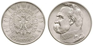 5 Злотий Польська республіка (1918 - 1939) Срібло Юзеф Пілсудський