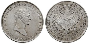 5 Злотий Російська імперія (1720-1917) Срібло Олександр I (1777-1825)