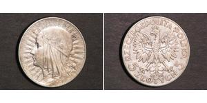 5 Злотый Польская Республика (1918 - 1939) Серебро Ян III Собеский (1629-1696)