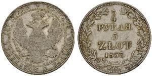 5 Злотый / 3/4 Рубль Российская империя (1720-1917) Серебро Николай I (1796-1855)
