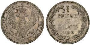 5 Злотый / 3/4 Рубль Российская империя (1720-1917) Серебро Николай I (1796-1855)