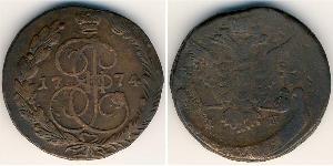 5 Копейка Российская империя (1720-1917) Медь Екатерина II (1729-1796)