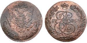 5 Копейка Российская империя (1720-1917) Медь Екатерина II (1729-1796)