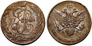 5 Копейка Российская империя (1720-1917) Медь Екатерина II (1729-1796)