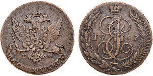 5 Копейка Российская империя (1720-1917) Медь Екатерина II (1729-1796)