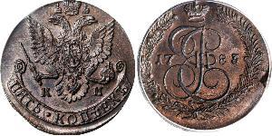 5 Копійка Російська імперія (1720-1917) Мідь Катерина II (1729-1796)