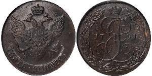 5 Копійка Російська імперія (1720-1917) Мідь Катерина II (1729-1796)