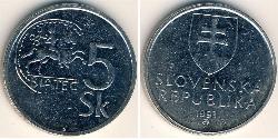 5 Крона Словакия Никель 