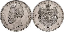 5 Лей Румунія Срібло Carol I of Romania (1839 - 1914)