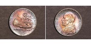 5 Лира Ватикан (1926-) Серебро Пий XII  (1876 - 1958)