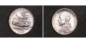 5 Лира Ватикан (1926-) Серебро Пий XII  (1876 - 1958)