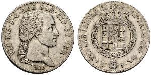 5 Лира Сардинское королевство (1324 - 1861) Серебро Виктор Эммануил I