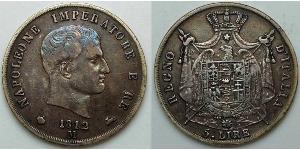 5 Ліра Перша Французька імперія (1804-1814)  Наполеон I Бонапарт(1769 - 1821)
