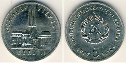 5 Марка Германская Демократическая Республика (1949-1990) Никель/Медь 