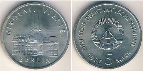 5 Марка Германская Демократическая Республика (1949-1990) Никель/Медь 
