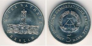 5 Марка Німецька Демократична Республіка (1949-1990) Нікель/Мідь 