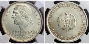 5 Марка Германская империя (1871-1918) Серебро Лессинг, Готхольд Эфраим
