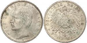 5 Марка Королевство Бавария (1806 - 1918) Серебро Отто I (король Баварии)(1848 – 1916)