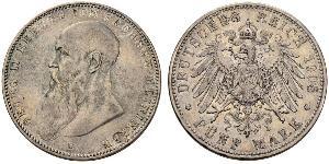 5 Марка Саксен-Мейнинген (1680 - 1918) Серебро Георг II (герцог Саксен-Мейнингена)