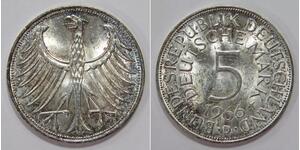5 Марка ФРГ (1949-1990) Серебро 