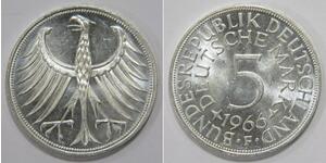 5 Марка ФРГ (1949-1990) Серебро 
