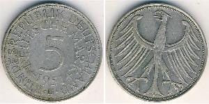 5 Марка ФРГ (1949-1990) Серебро 