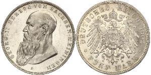 5 Марка null Срібло Georg II, Duke of Saxe-Meiningen