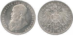 5 Марка null Срібло Georg II, Duke of Saxe-Meiningen