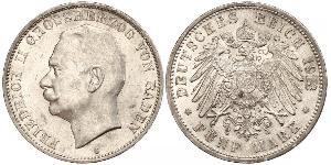 5 Марка Велике герцогство Баден (1806-1918) Срібло Frederick II, Grand Duke of Baden (1857 - 1928)