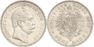 5 Марка Великое герцогство Гессен (1806 - 1918) Срібло Людвіг III (великий герцог Гессену)