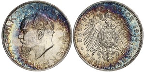 5 Марка Королівство Баварія (1806 - 1918) Срібло Людвіг III (король Баварії) (1845 – 1921)