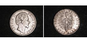5 Марка Королівство Баварія (1806 - 1918) Срібло Людвіг II (король Баварії)(1845 – 1886)