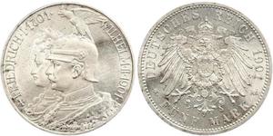 5 Марка Королівство Пруссія (1701-1918) Срібло Wilhelm II, German Emperor (1859-1941)