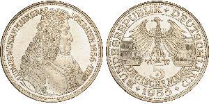 5 Марка ФРН (1949-1990) Срібло 