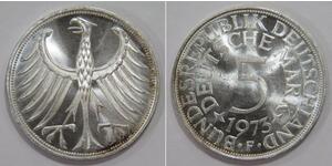 5 Марка ФРН (1949-1990) Срібло 