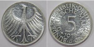 5 Марка ФРН (1949-1990) Срібло 
