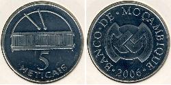 5 Метикал Мозамбик,Республика (1975 - ) Никель/Медь 