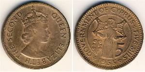5 Миль Кипр (1960 - ) Бронза Елизавета II (1926-2022)