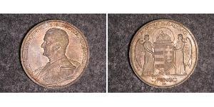 5 Пенге Королевство Венгрия (1920 - 1946) Серебро Хорти, Миклош