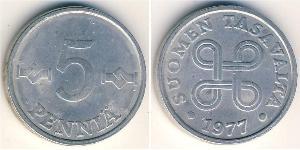 5 Пені Фінляндія (1917 - ) Алюміній 