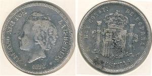 5 Песета Королівство Іспанія (1874 - 1931) Срібло Alfonso XIII of Spain (1886 - 1941)