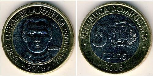 5 Песо Домініканська Республіка Біметал 